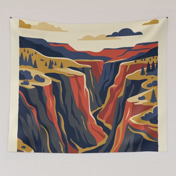 Item preview, Black Canyon of the Gunnison National Park USA Travel Vintage designed and sold by RareDeerArt.