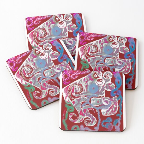 Item preview, Interesting abstract leopard/cat designed and sold by Aimzeescrazycreations.
