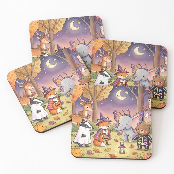 Item preview, Cute Halloween Wild Animal Costume Party designed and sold by Softie Sticker Studio.