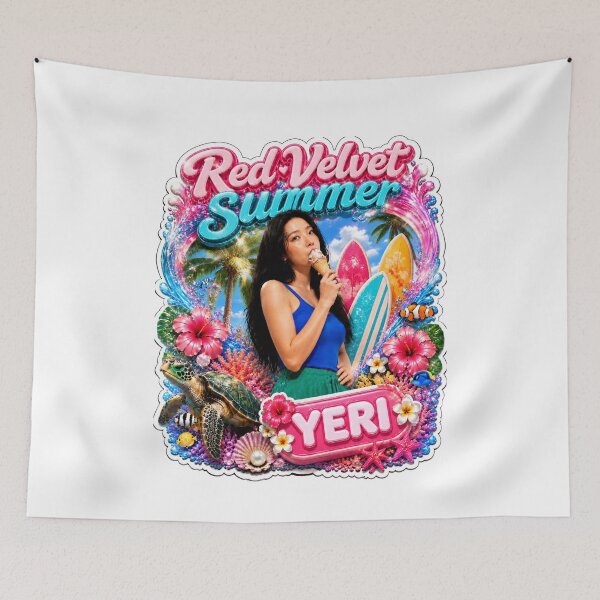 Item preview, Yeri Red Velvet Velvet Summer tropical surf girl visual art designed and sold by Valereekmerch.