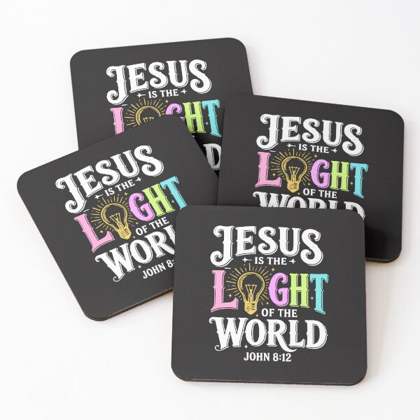 Item preview, Jesus Is the Light of the World John 8:12 Christian Faith Bible Verse designed and sold by kiralynstration.