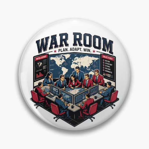 Item preview, War Room Strategy Team Mission Control Leadership Graphic designed and sold by Abidel.
