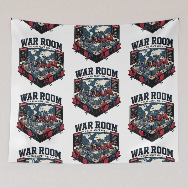Item preview, War Room Strategy Team Mission Control Leadership Graphic designed and sold by Abidel.