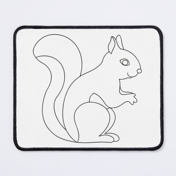Item preview, Squirrel Elegant 1 Line Art Gift designed and sold by OneLine Studio.