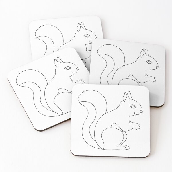 Item preview, Squirrel Elegant 1 Line Art Gift designed and sold by OneLine Studio.