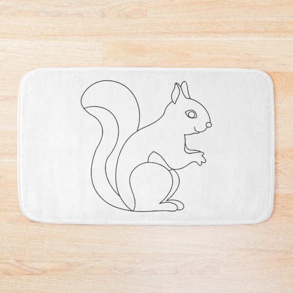 Item preview, Squirrel Elegant 1 Line Art Gift designed and sold by OneLine Studio.