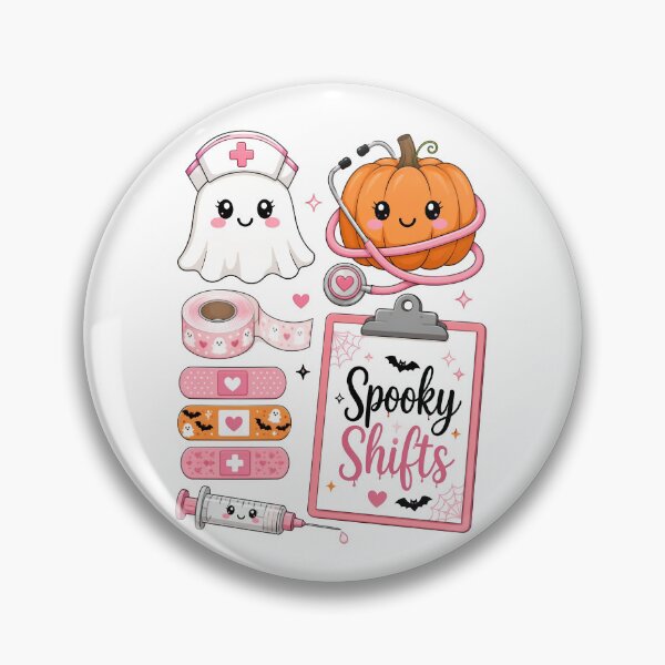 Item preview, Spooky Shifts Cute Nurse Halloween designed and sold by Sovereign Supply Co..