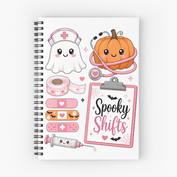 Item preview, Spooky Shifts Cute Nurse Halloween designed and sold by Sovereign Supply Co..