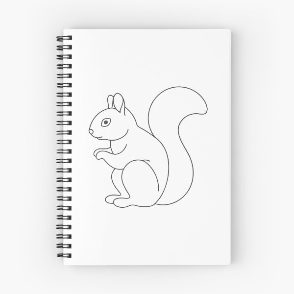 Item preview, Squirrel Elegant 2 Line Art Gift designed and sold by OneLine Studio.