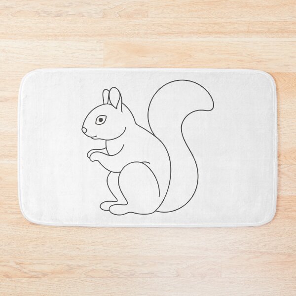 Item preview, Squirrel Elegant 2 Line Art Gift designed and sold by OneLine Studio.