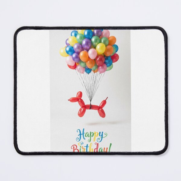 Item preview, Red dog balloon cute kawaii adorable funny happy birthday meme designed and sold by CheeseBlueprint.