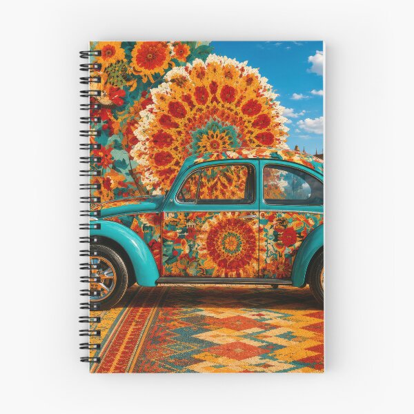 Item preview, Colorful Mexican Beetle Floral Folk Art Fiesta designed and sold by MythicMood.