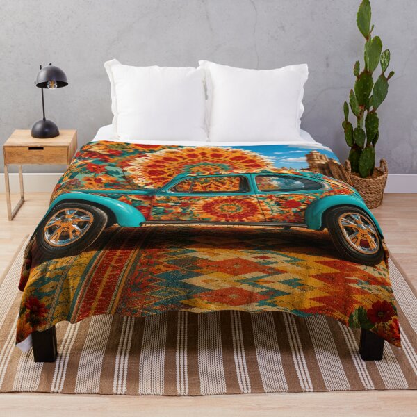 Item preview, Colorful Mexican Beetle Floral Folk Art Fiesta designed and sold by MythicMood.