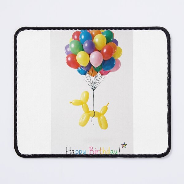 Item preview, Red dog balloon cute kawaii adorable funny happy birthday meme designed and sold by CheeseBlueprint.