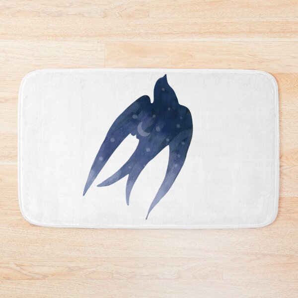 Item preview, Midnight Swallow, Celestial Bird, Cool Blue, Moon and Stars designed and sold by Dormitria.
