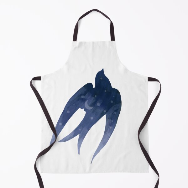 Item preview, Midnight Swallow, Celestial Bird, Cool Blue, Moon and Stars designed and sold by Dormitria.