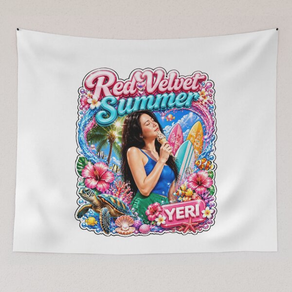 Item preview, Yeri Red Velvet Velvet Summer retro island sunset poster designed and sold by Valereekmerch.