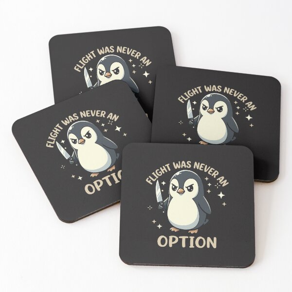 Item preview, Funny Penguin Flight Was Never An Option Cute Penguin Meme designed and sold by kiralynstration.