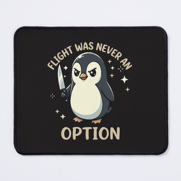 Item preview, Funny Penguin Flight Was Never An Option Cute Penguin Meme designed and sold by kiralynstration.