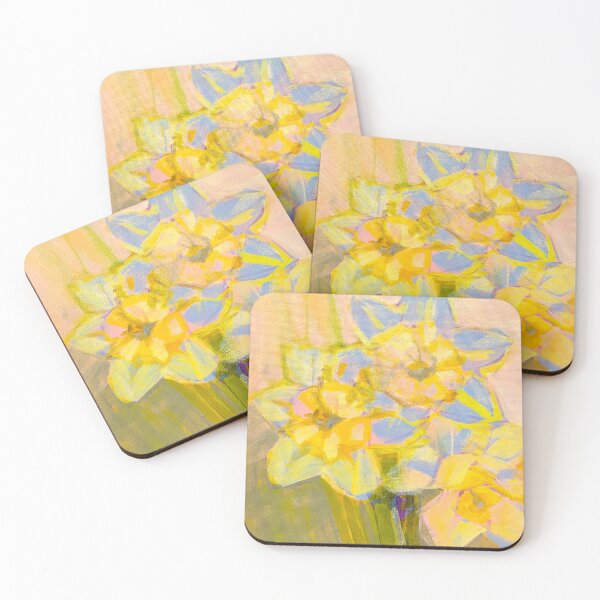 Item preview, " Peach Daffodils" by Jenette Hewitt Art JKH63 designed and sold by Jenette Hewitt Art.