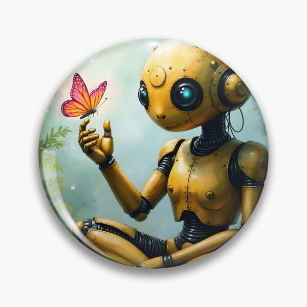 Item preview, Nox Finds Wonder – A Curious Robot's First Butterfly.  designed and sold by nicky2342.