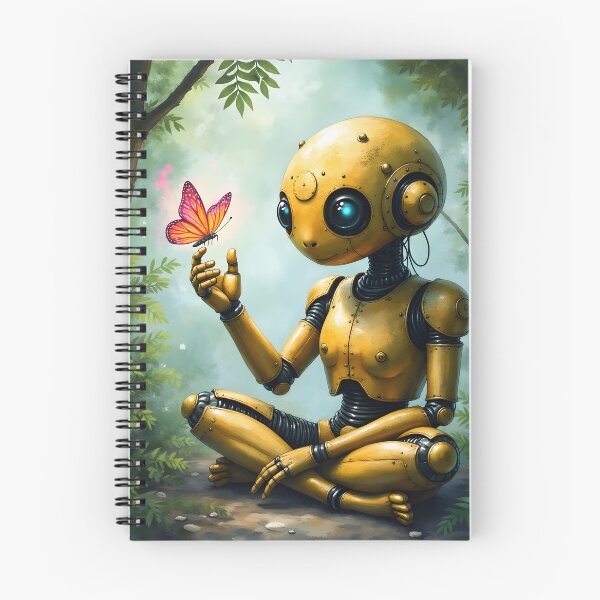 Item preview, Nox Finds Wonder – A Curious Robot's First Butterfly.  designed and sold by nicky2342.