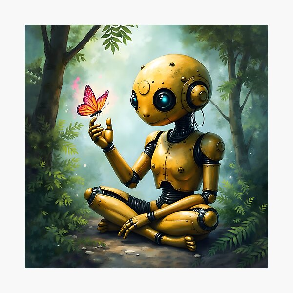 Item preview, Nox Finds Wonder – A Curious Robot's First Butterfly.  designed and sold by nicky2342.