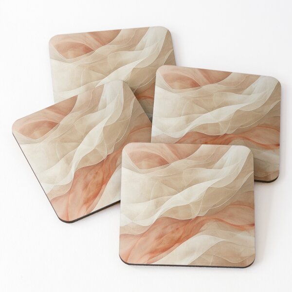 Item preview, Terracotta Dunes — Abstract silk waves, earthy tones designed and sold by VestraDesign.