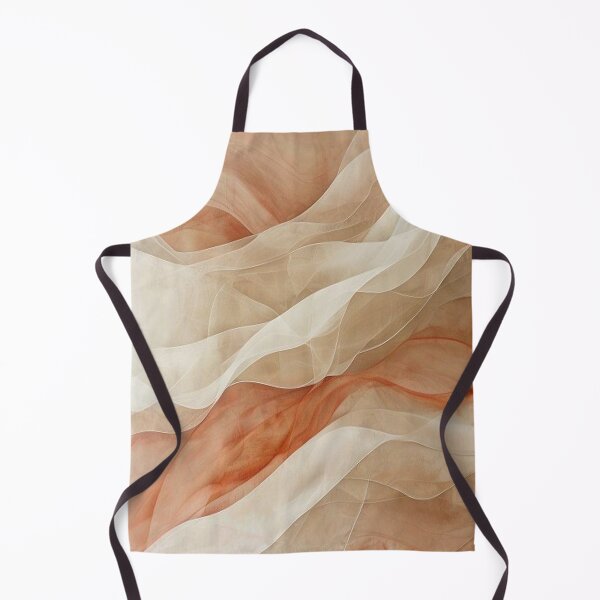 Aperçu de l'œuvre Terracotta Dunes — Vagues de soie abstraites, tons terreux créée et vendue par VestraDesign.