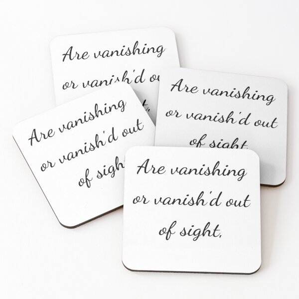Item preview, “Are vanishing or vanish'd out of sight,” - handwriting black designed and sold by ariksworld.