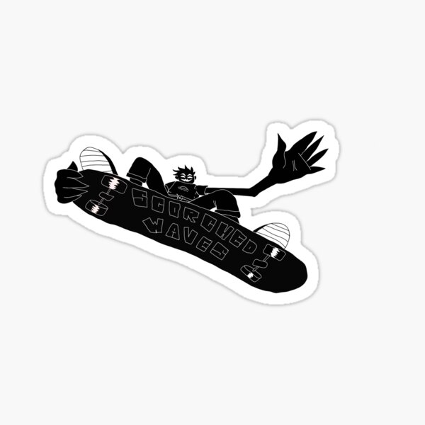 Skating Scorchie | Scorched Waves Sticker