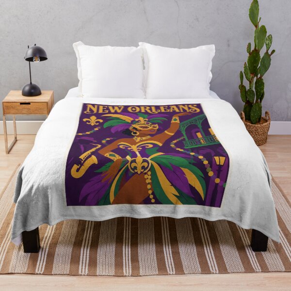 Item preview, New Orleans Mardi Gras Dancer Poster designed and sold by Beyond Destinations.