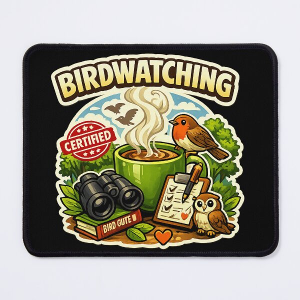 Item preview, Birdwatching Fuel – Coffee & Binoculars Cozy Birdwatcher Design designed and sold by stevenwoodcock.
