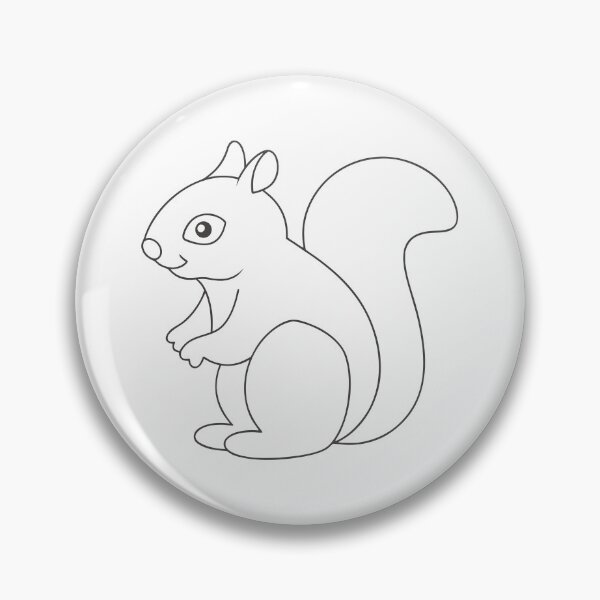 Item preview, Squirrel Friendly 1 Line Art Gift designed and sold by OneLine Studio.
