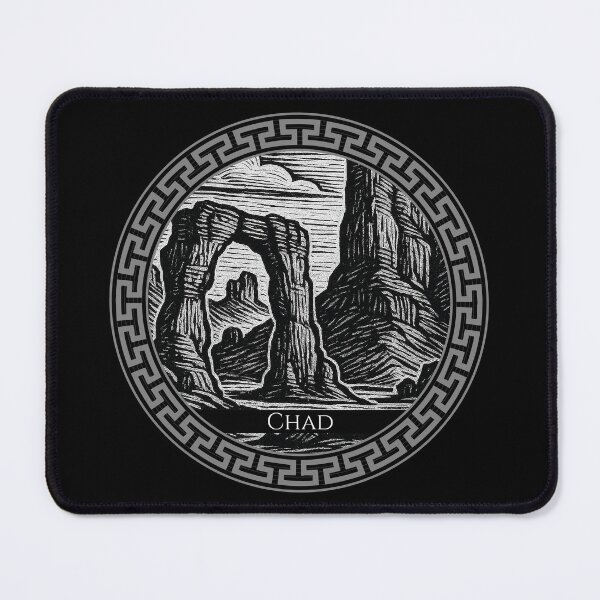 Item preview, Chad Vintage Woodcut Art designed and sold by Thistle-TShop.
