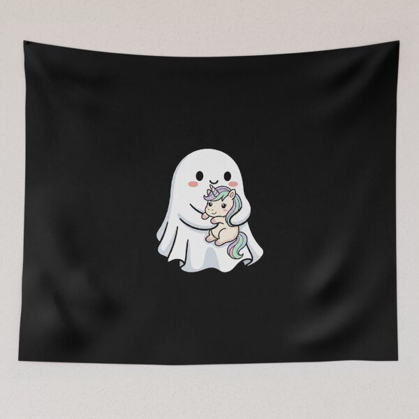 Item preview, Ghost Unicorn Kawaii Halloween designed and sold by dudelinart.