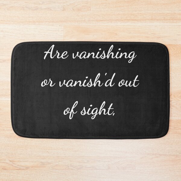 Item preview, “Are vanishing or vanish'd out of sight,” - handwriting white designed and sold by ariksworld.