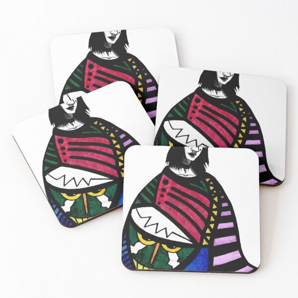 Item preview, Vibrant Tribal Portrait designed and sold by miwikiw.