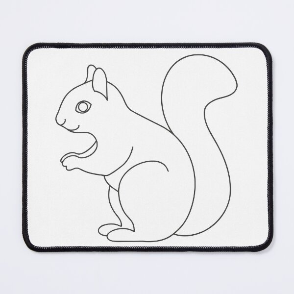 Item preview, Squirrel Friendly 2 Line Art Gift designed and sold by OneLine Studio.