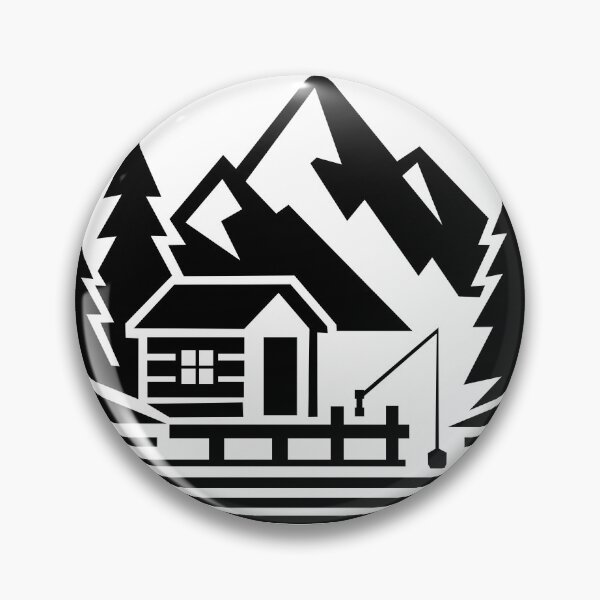 Item preview, Mountain Fishing Cabin – Wilderness Escape designed and sold by matybrak.