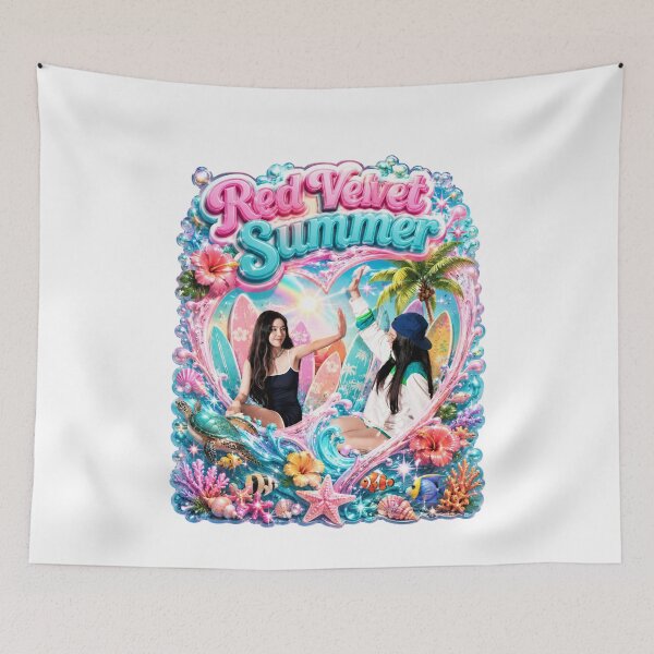 Item preview, Red Velvet Velvet Summer colorful Hawaiian beach party OT5 art designed and sold by Valereekmerch.