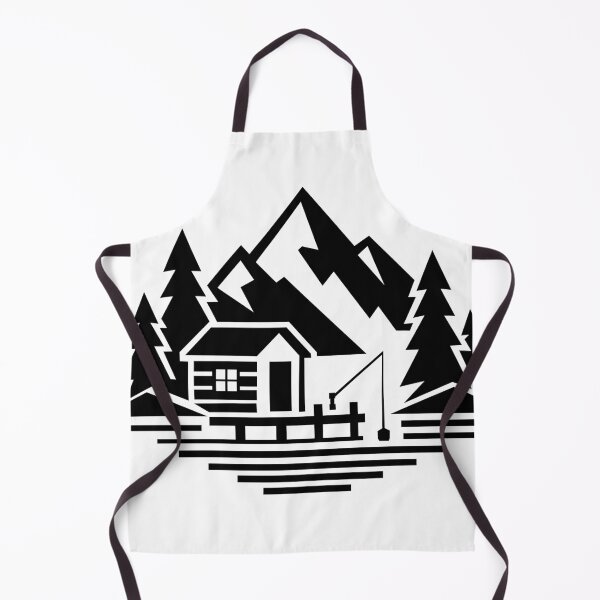 Item preview, Mountain Fishing Cabin – Wilderness Escape designed and sold by matybrak.