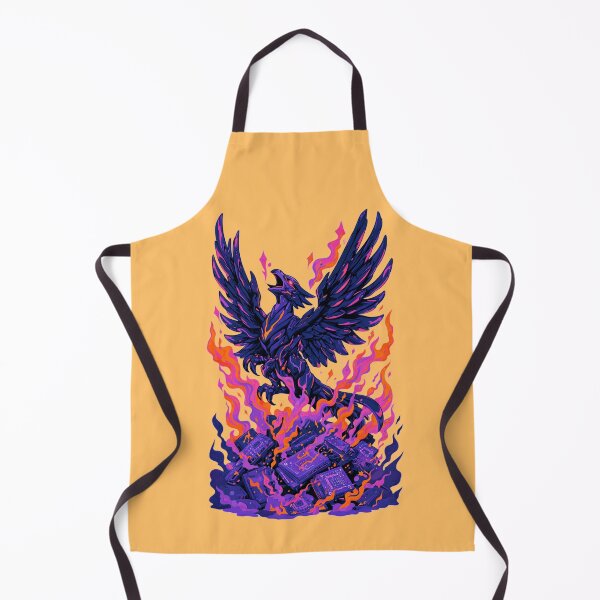 Item preview, Neon Retro Anime Cyber Phoenix Rising designed and sold by KungPowUnicorn.