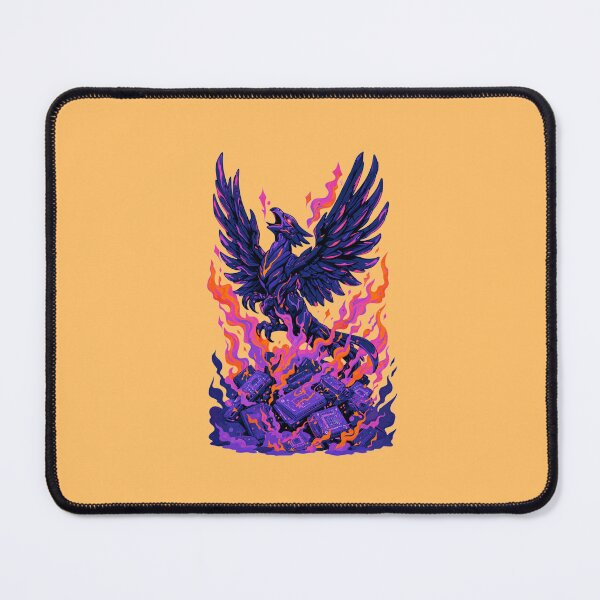 Item preview, Neon Retro Anime Cyber Phoenix Rising designed and sold by KungPowUnicorn.