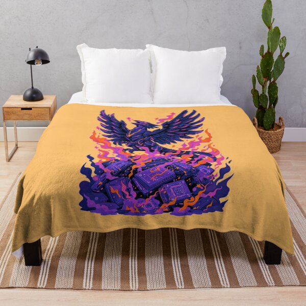 Item preview, Neon Retro Anime Cyber Phoenix Rising designed and sold by KungPowUnicorn.