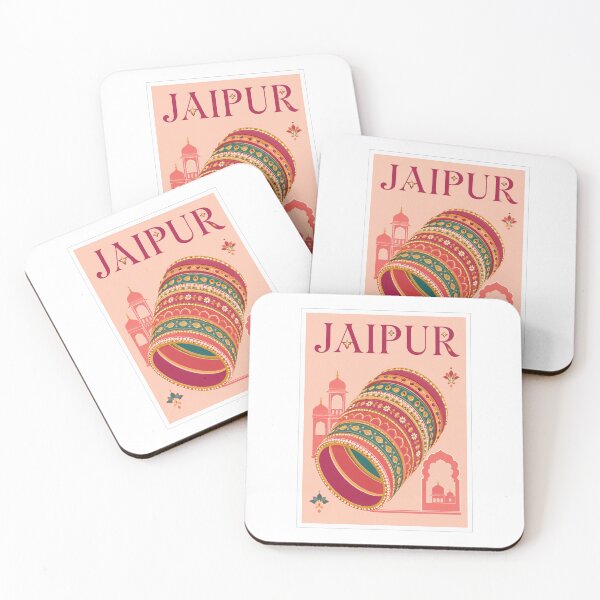 Item preview, Jaipur Rajasthani Bangles Travel Poster designed and sold by Beyond Destinations.