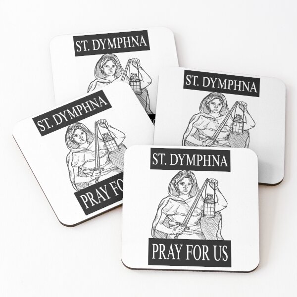 Item preview, St. Dymphna original artwork designed and sold by AbsurdSketch.