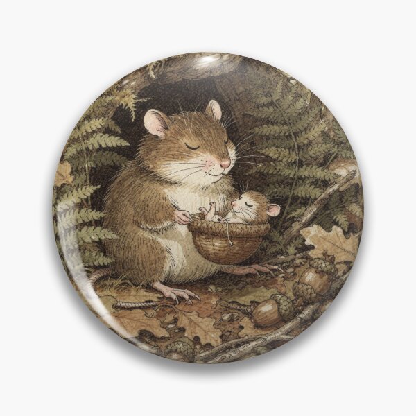 Item preview, Dormouse and the Acorn Cradle Storybook Art designed and sold by PictorialWhimsy.