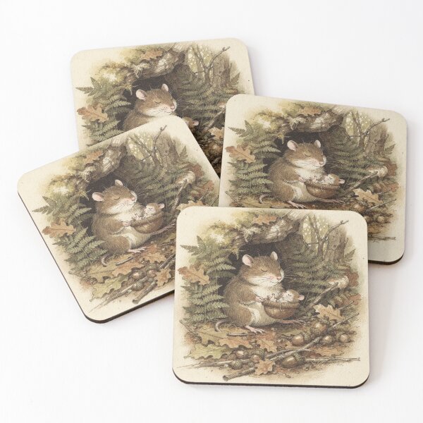 Item preview, Dormouse and the Acorn Cradle Storybook Art designed and sold by PictorialWhimsy.