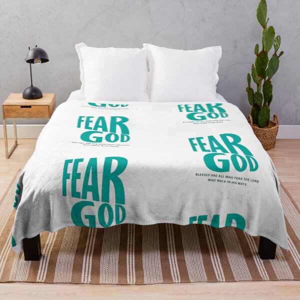 Item preview, Fear God  – Christian Faith Typography T-Shirt Design designed and sold by CrossCrafted.